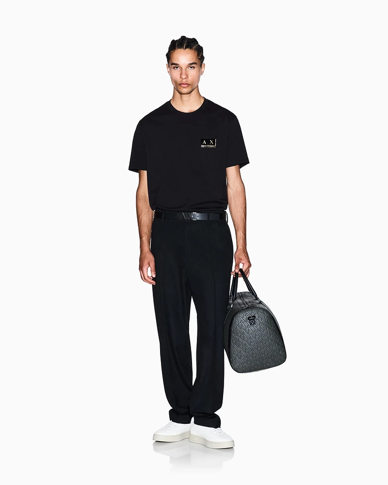 Armani Exchange - Regular Fit T-Shirts, Man, Black, Size: M