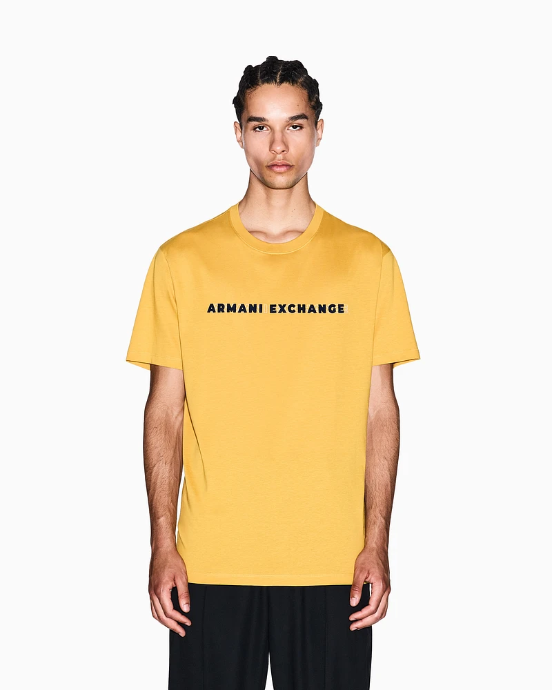 Armani Exchange - Regular Fit T-Shirts, Man, Yellow, Size: