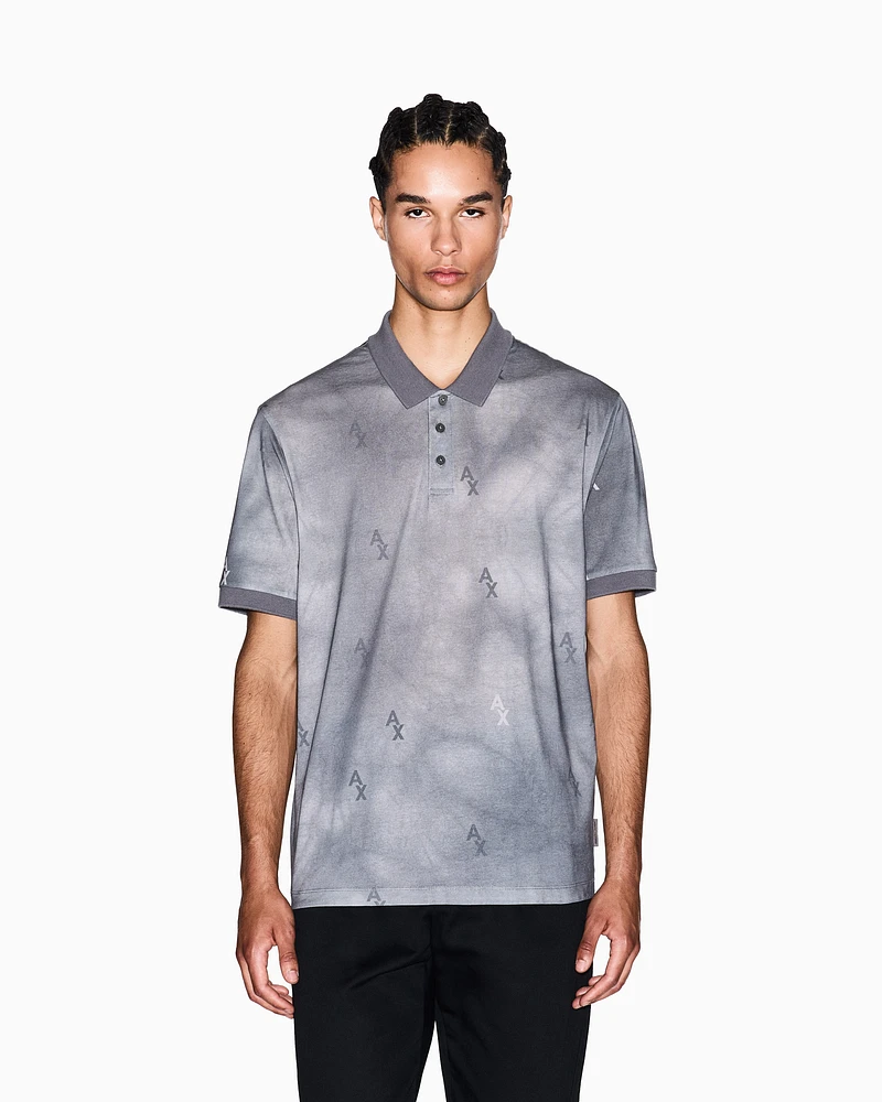 Armani Exchange - Polo Shirts, Man, Grey, Size: