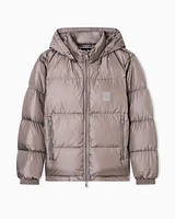 Armani Exchange - Padded jacket with hood, Man, Beige, Size: