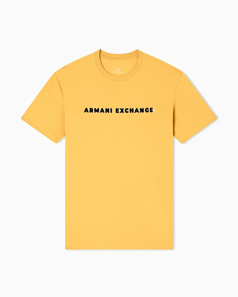 Armani Exchange - Regular Fit T-Shirts, Man, Yellow, Size: