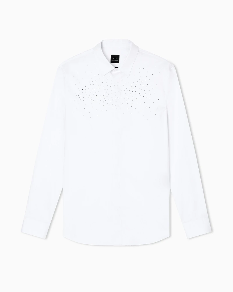 Armani Exchange - Classic Shirts, Man, White, Size: M