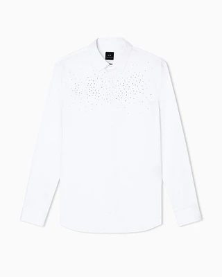 Armani Exchange - Classic Shirts, Man, White, Size: M