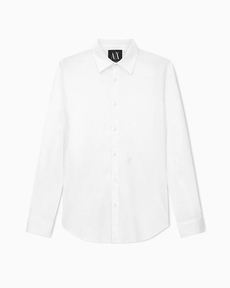 Armani Exchange - Regular fit cotton shirt, Man, White, Size: