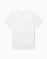 Armani Exchange - Slim fit T-shirt Pima cotton jersey, Man, White, Size: