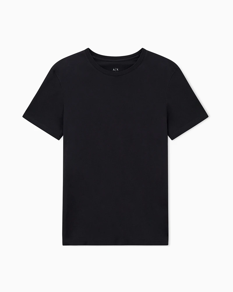 Armani Exchange - Slim fit Pima cotton T-shirt, Man, Black, Size:
