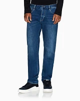 Armani Exchange - Straight Jeans, Man, Blue, Size: