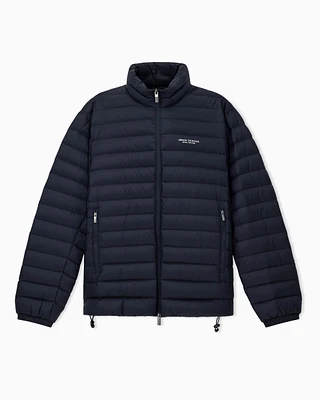 Armani Exchange - Quilted full zip down jacket, Man, Navy Blue, Size: