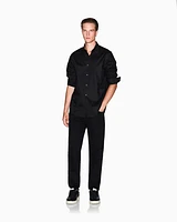 Armani Exchange - Regular fit cotton jacquard shirt, Man, Black, Size:
