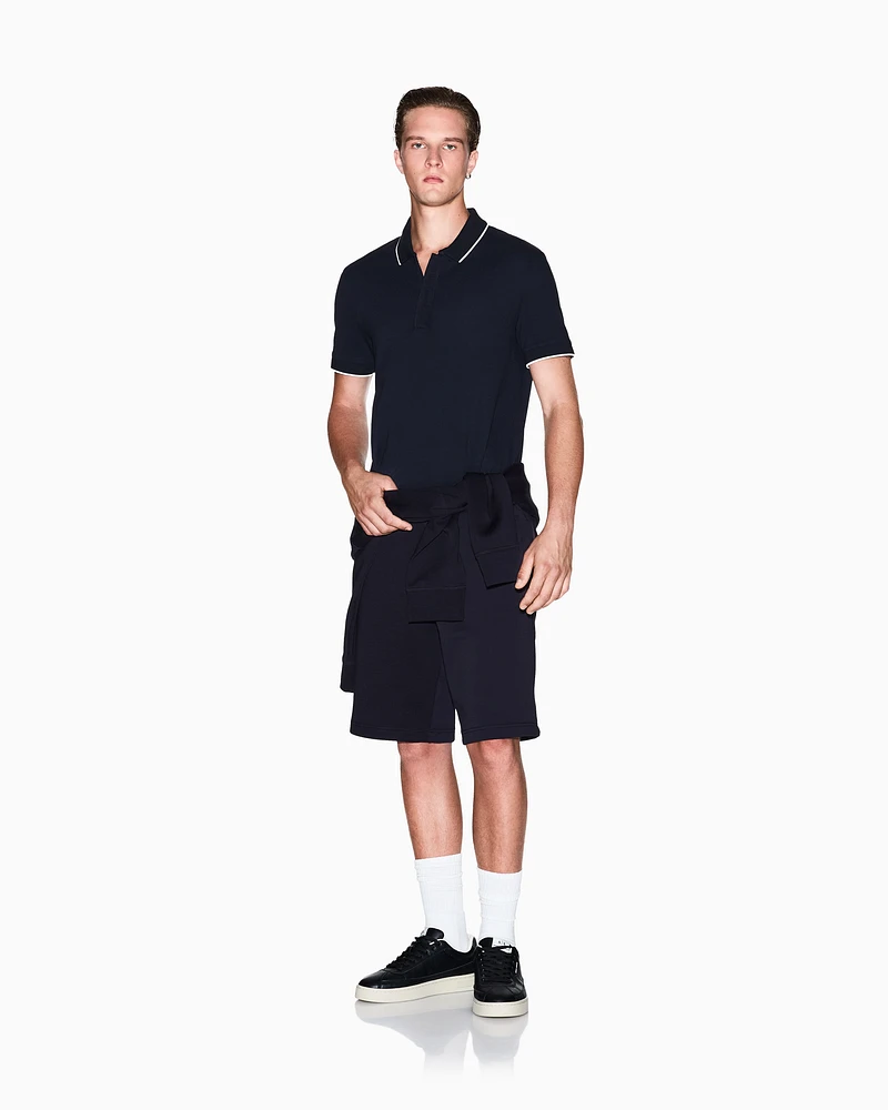 Armani Exchange - Bermuda Shorts, Man, Navy_blue, Size: