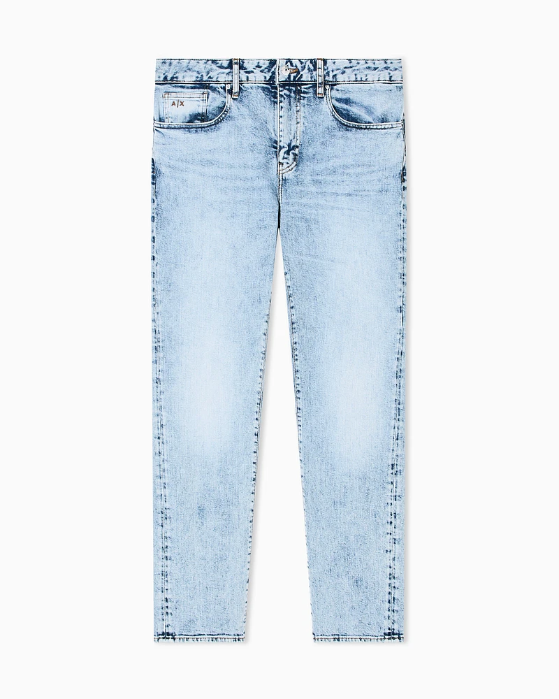 Armani Exchange - Slim fit jeans stretch denim, Man, Blue, Size: