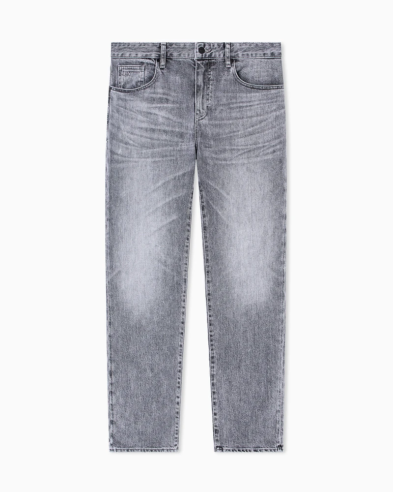 Armani Exchange - Slim-fit denim jeans, Man, Grey, Size: