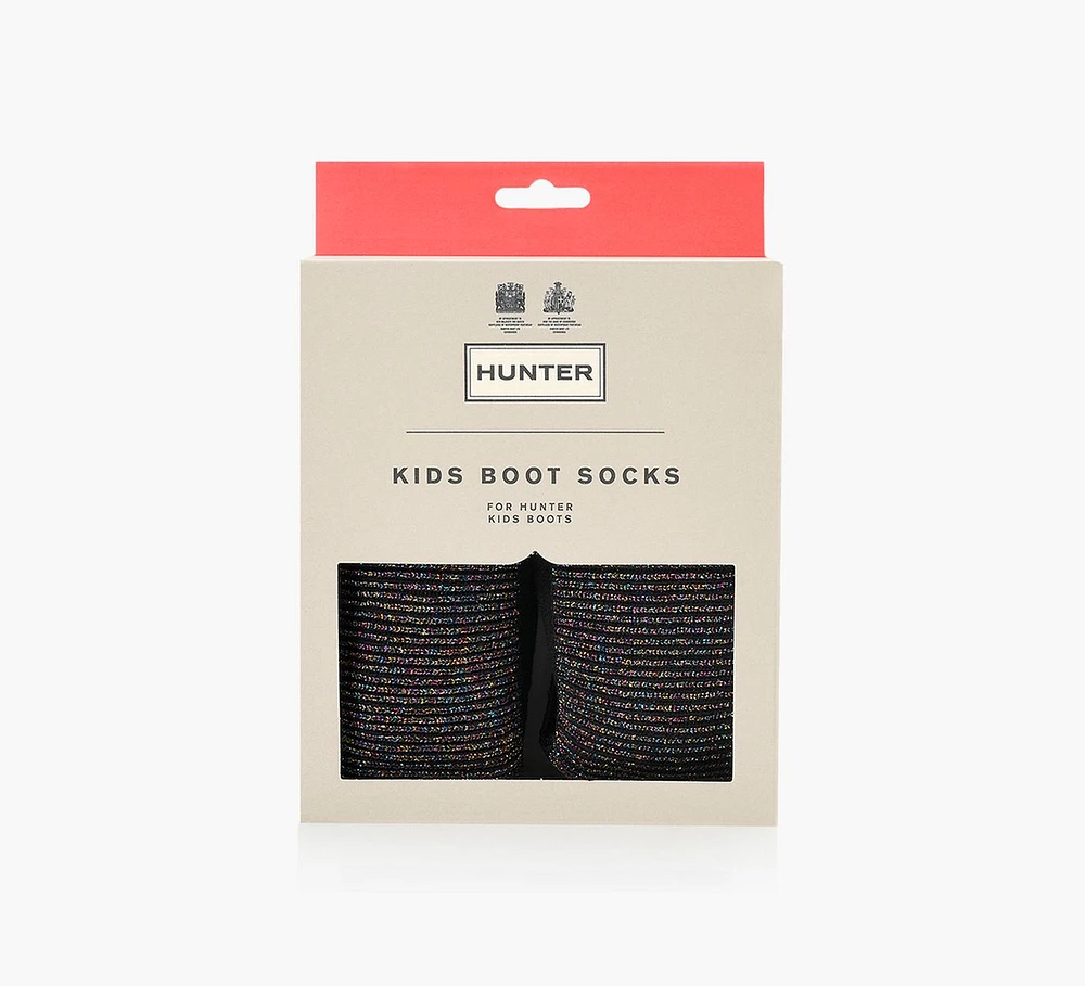 GLITTER LUREX BOOT SOCK