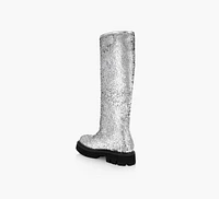 KNEE HIGH SEQUIN LOGO BOOT