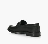 LETTERING LOGO LEATHER LOAFERS