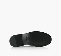 LETTERING LOGO LEATHER LOAFERS