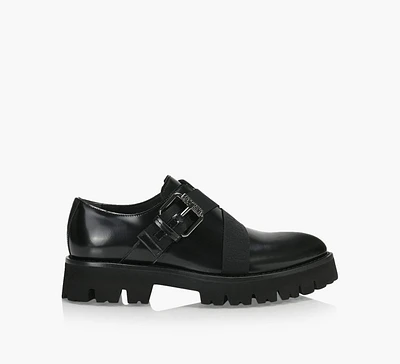 LEATHER LOAFER WITH BUCKLE