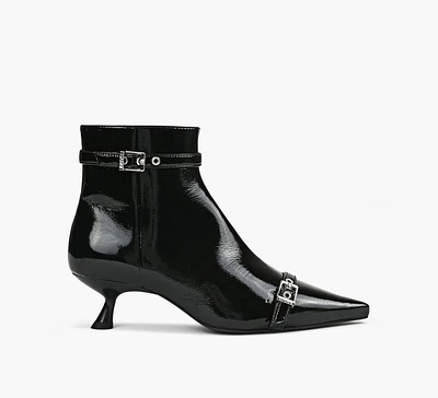 EYELETS KITTEN HEEL BOOT