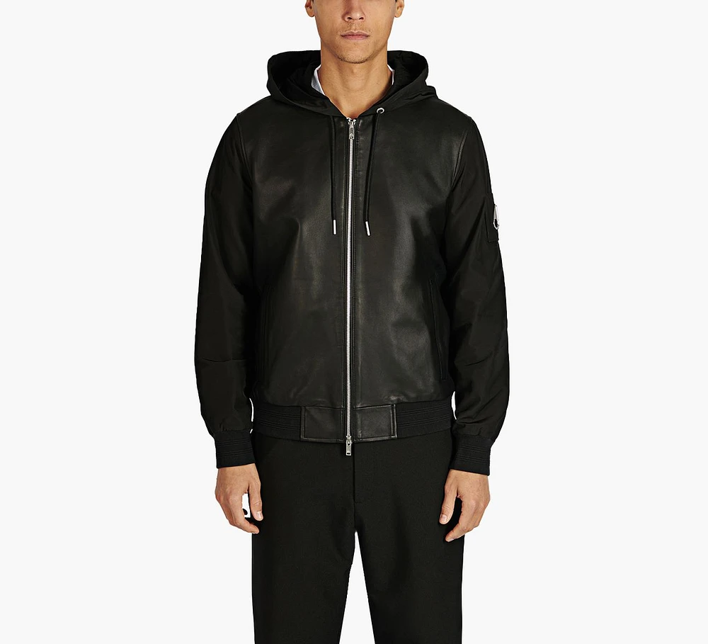 RUFUS LEATHER MIX JACKET