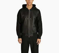 RUFUS LEATHER MIX JACKET
