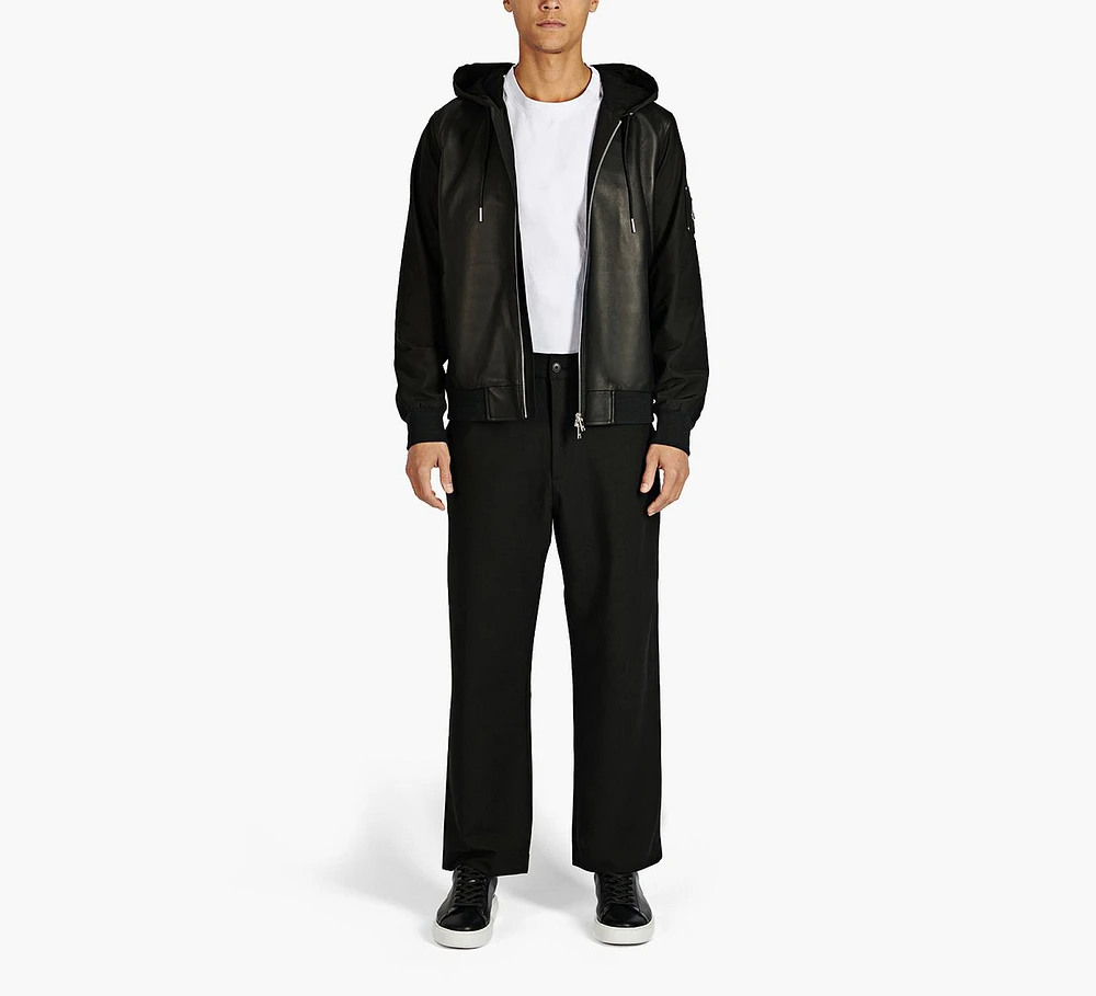 RUFUS LEATHER MIX JACKET