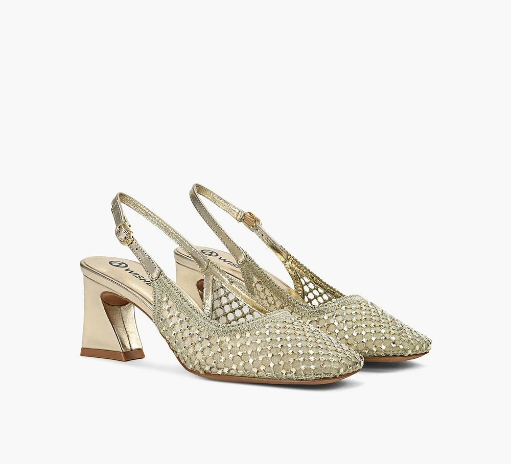 DEMI MESH SLINGBACK