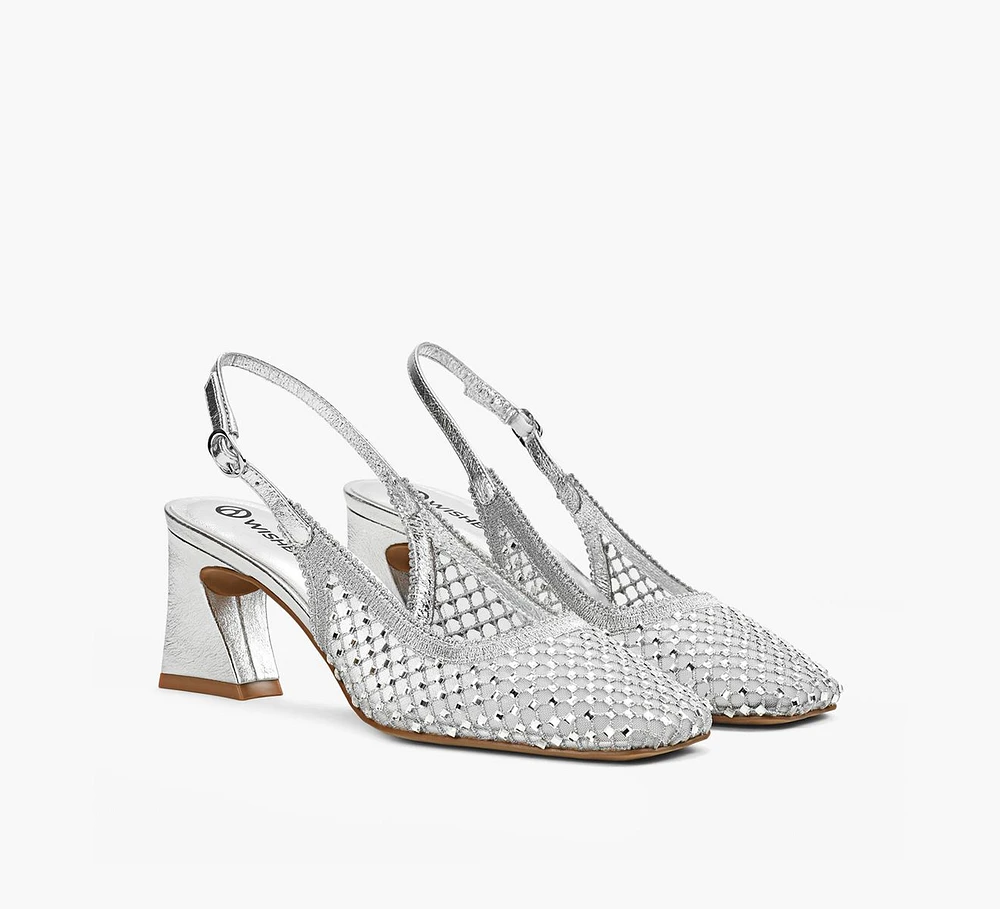 DEMI MESH SLINGBACK