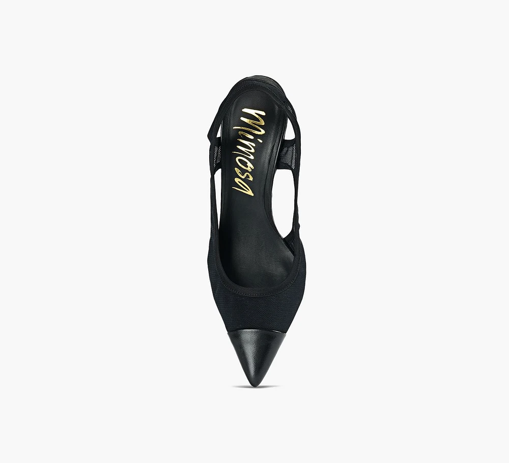 CHALK SLINGBACK HEEL