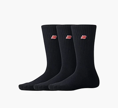 UNISEX LOGO CREW SOCKS 3 PAIRS