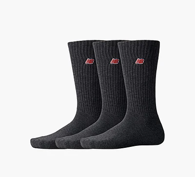 UNISEX LOGO CREW SOCKS 3 PAIRS