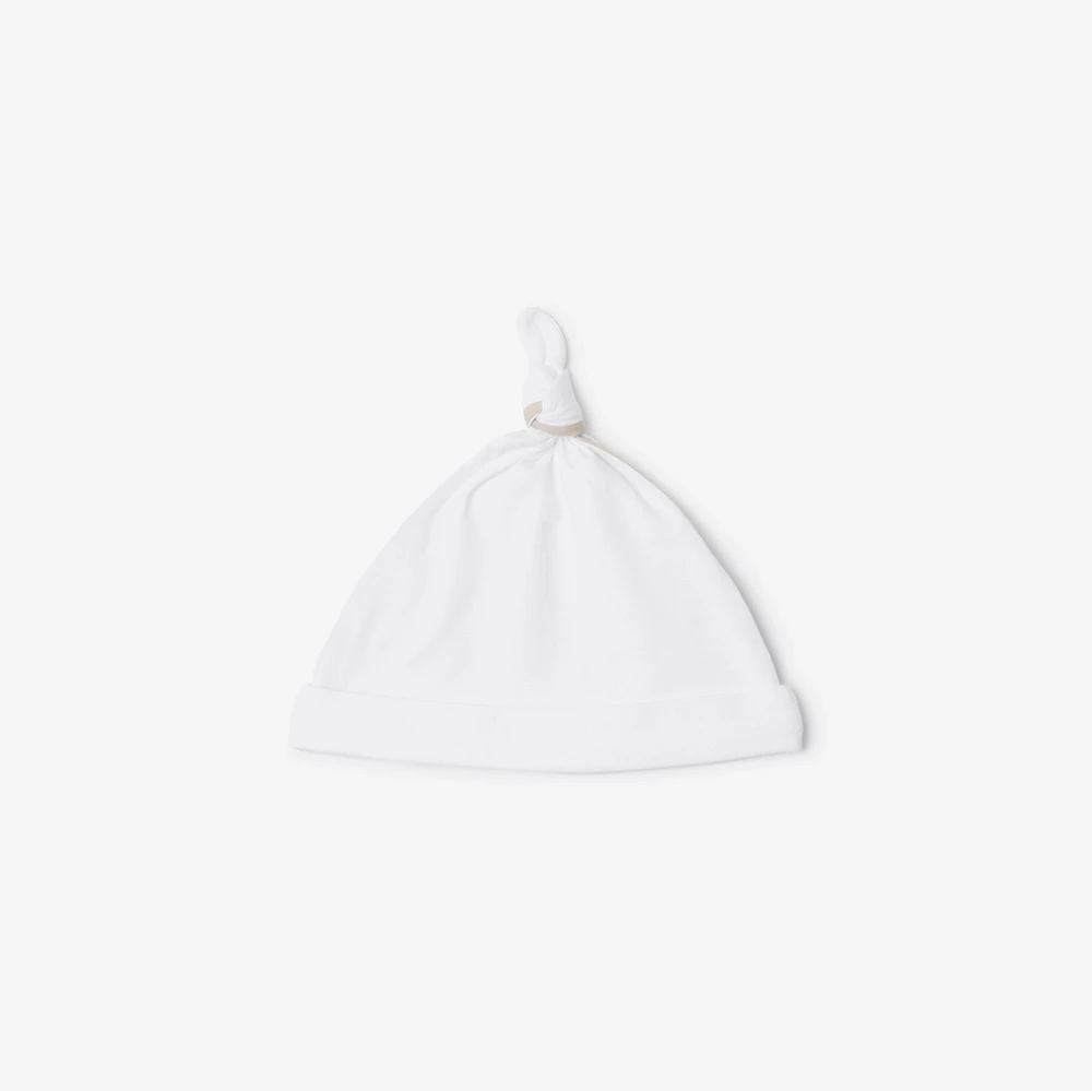 Stretch Cotton Three-piece Baby Gift Set in White - Children | Burberry® Official