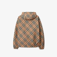 Reversible Check Jacket in Sand - Men, Nylon | Burberry® Official