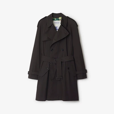 Mid-length Highgrove Gabardine Trench Coat in Cog brown - Men | Burberry® Official