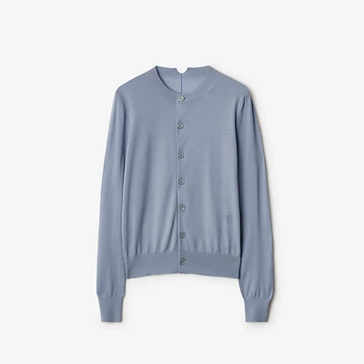 Wool Cardigan in Gale - Women | Burberry® Official