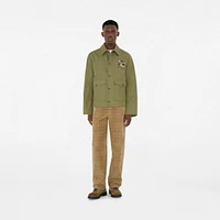 Fox Gabardine Jacket in Wreath green - Men | Burberry® Official