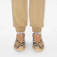 Check Terrace Sneakers in Sand - Women | Burberry® Official
