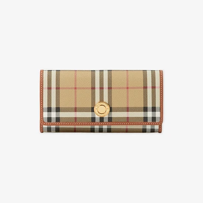 Check Continental Wallet in Archive beige - Women, Vintage Check | Burberry® Official