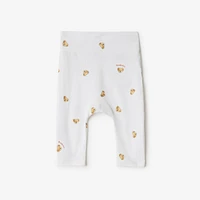 Thomas Bear Stretch Cotton Two-piece Baby Gift Set in White - Children | Burberry® Official