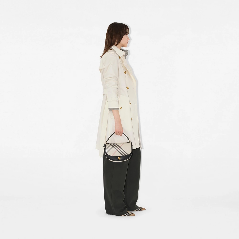 Mid-length Gabardine Kensington Trench Coat in Cotton - Women, Cotton | Burberry® Official