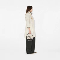 Mid-length Gabardine Kensington Trench Coat in Cotton - Women, Cotton | Burberry® Official