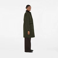 Mid-length Quilted Nylon Car Coat in Shale - Women | Burberry® Official