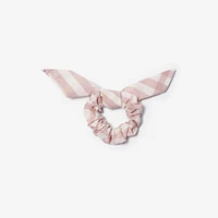 Check Cotton Scrunchie in Shell - Children | Burberry® Official