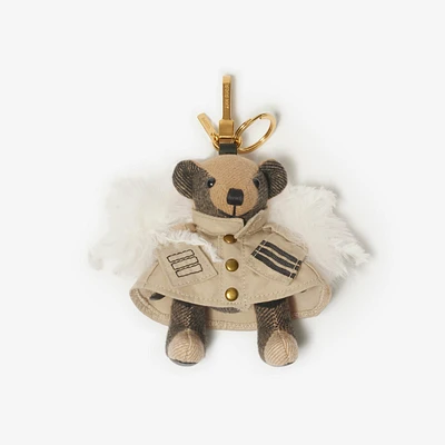 Thomas Bear Charm in Beige - Women | Burberry® Official
