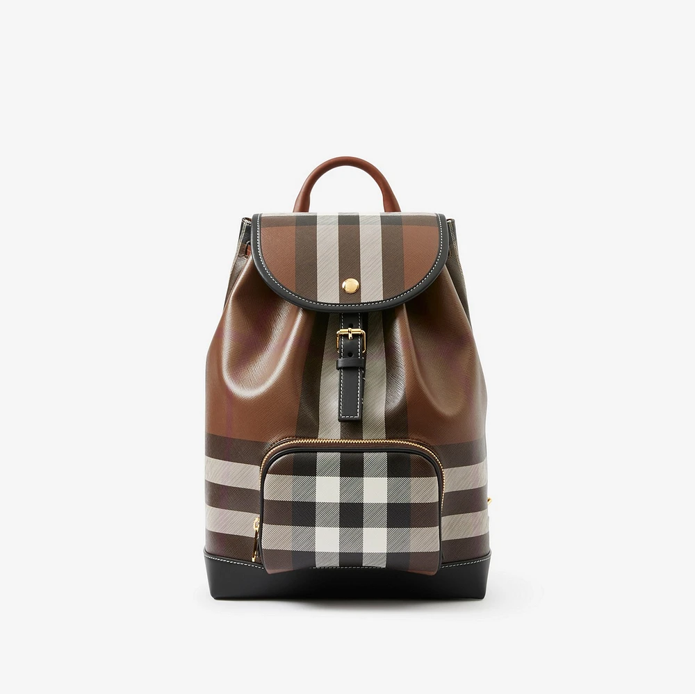 Check Backpack in Dark birch brown - Women | Burberry® Official