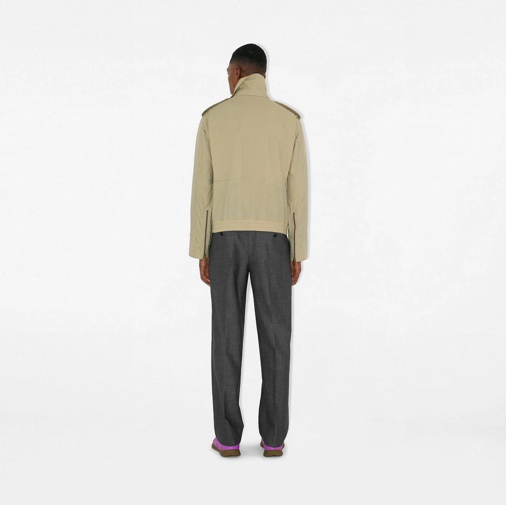Wool Tailored Trousers in Gull grey/trip grey - Men | Burberry® Official