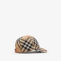 Check Baseball Cap in Sand - Children | Burberry® Official