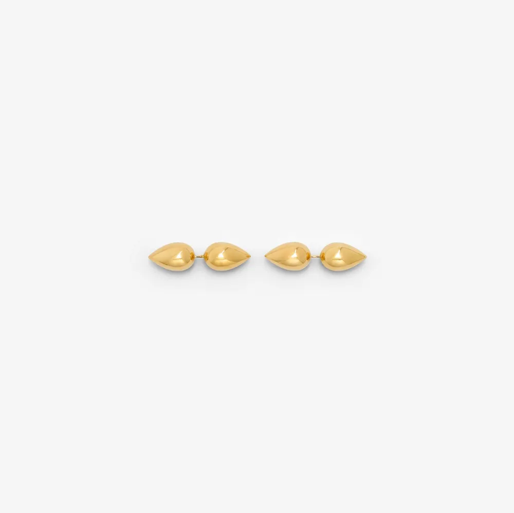 Spear Stud Earrings in Gold