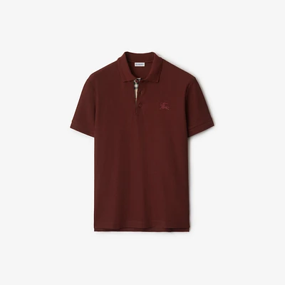 Cotton Polo Shirt in Box red - Men | Burberry® Official