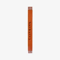 Reversible Logo Alpaca Wool Blend Scarf in Ginger | Burberry® Official