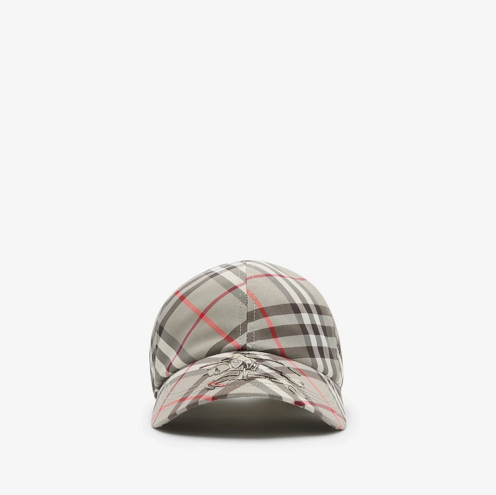 Check EKD Baseball Cap in Mauve grey - Men | Burberry® Official